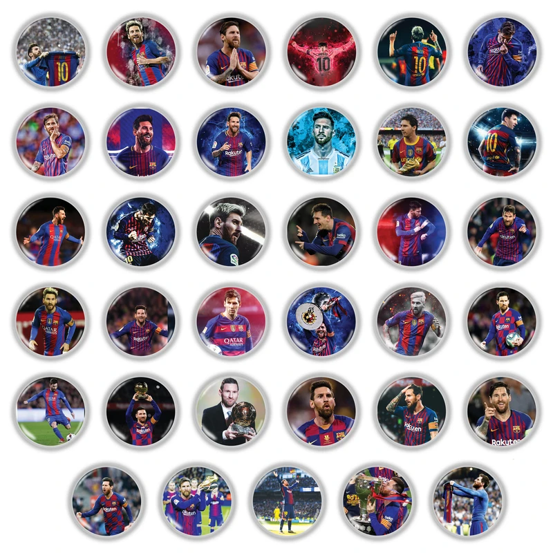 پیکسل طرح لیونل مسی مجموعه 35 عددی