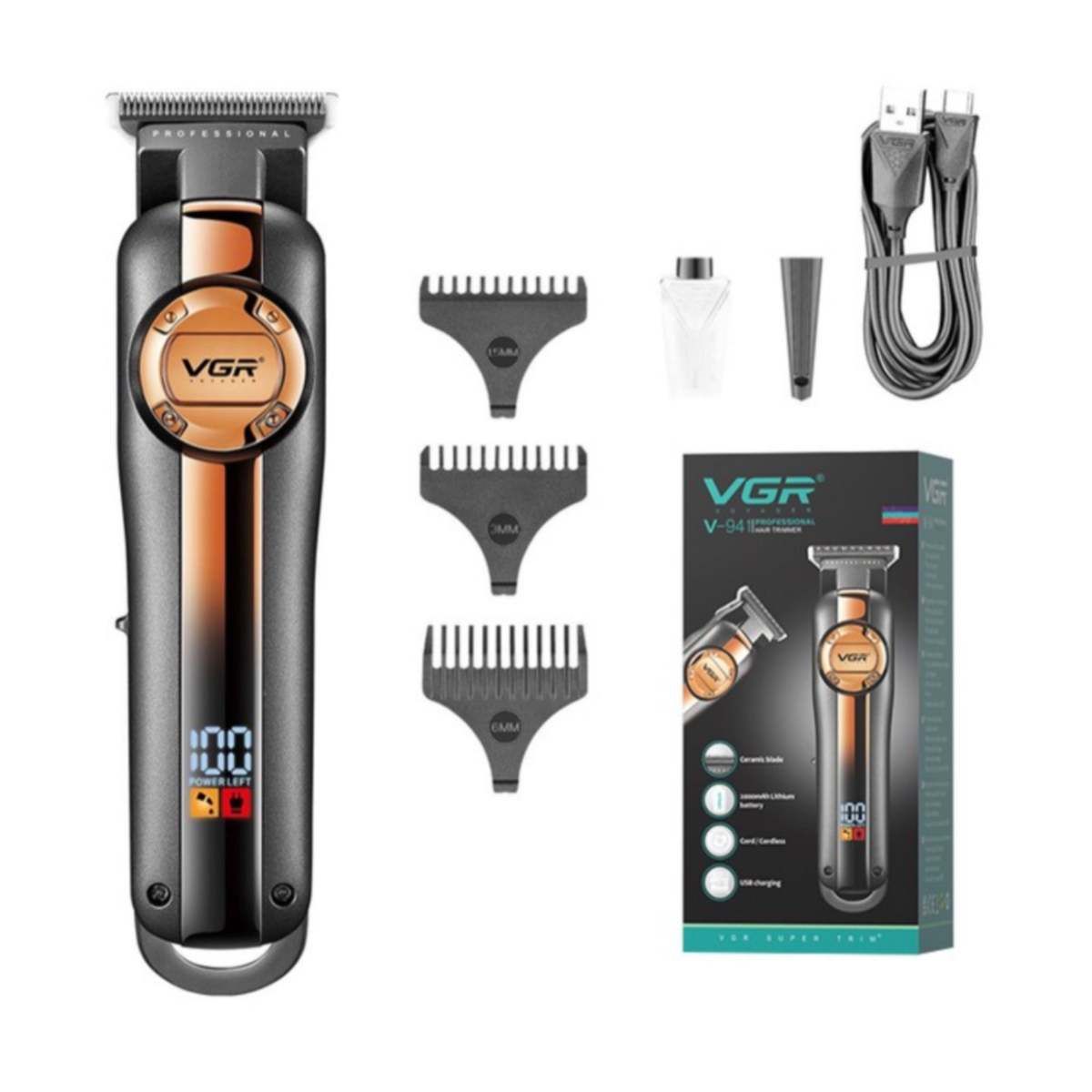 ماشین اصلاح موی سر و صورت وی جی ار مدل V-941 -  - 4