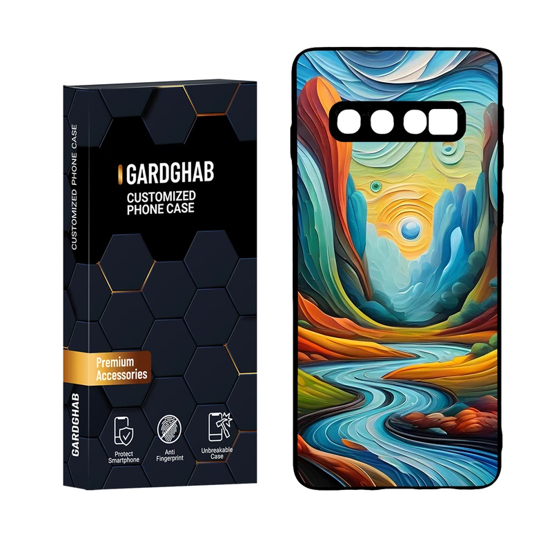 کاور گارد قاب مدل هنری مناسب برای گوشی موبایل سامسونگ Galaxy S10
