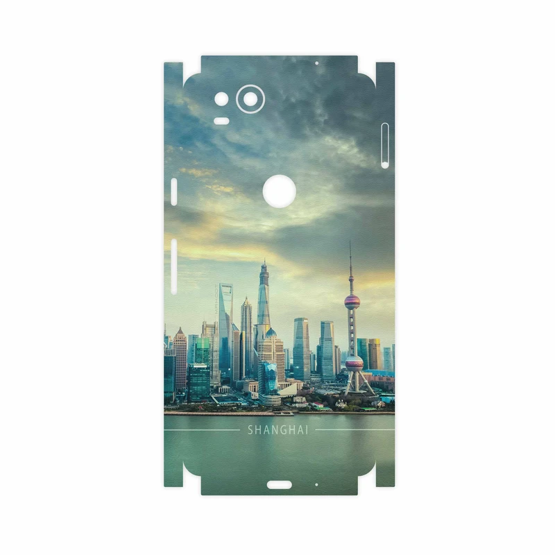 برچسب پوششی ماهوت مدل Shanghai City-FullSkin مناسب برای گوشی موبایل گوگل Pixel 2