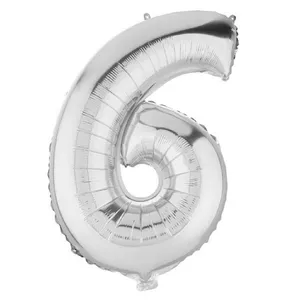 بادکنک فویلی سورتک مدل عدد شش پلاس کد STFN04 