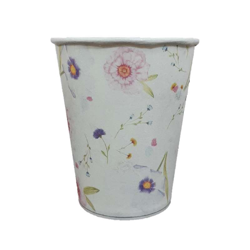 لیوان یکبار مصرف مدل کاغذی گل بهاری بسته 500 عددی