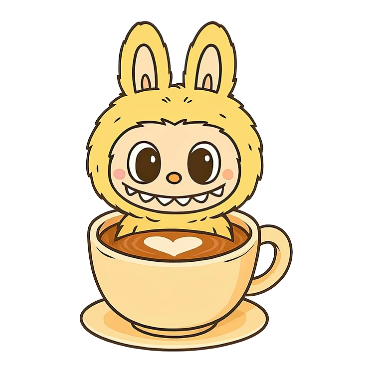 استیکر پارچه و لباس پاد آفرین مدل عروسک لبوبو کد S3104