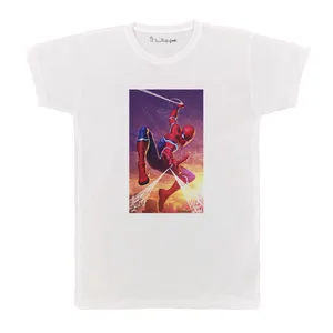 تی شرت آستین کوتاه بچگانه پرمانه طرح مرد عنکبوتی کد pmt.6784