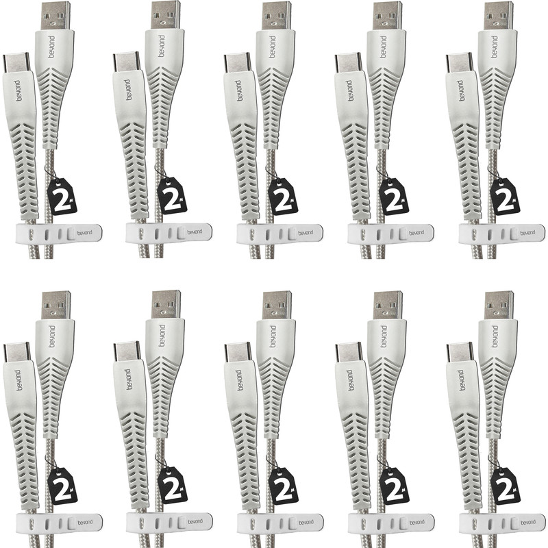 کابل تبدیل USB به USB-C بیاند مدل BUC-302 FAST CHARGE طول 2 متر بسته 10 عددی