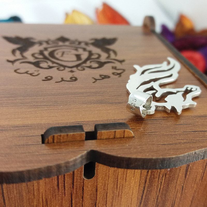 آویز گردنبند نقره زنانه مدل اسب