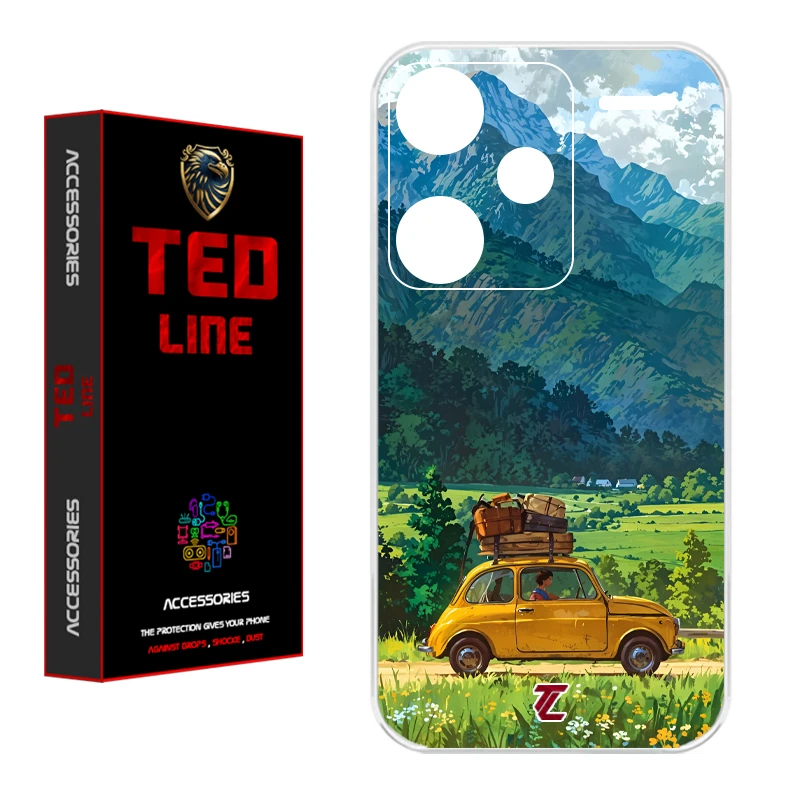 کاور تدلاین طرح سفر کد 1165 مناسب برای گوشی موبایل شیائومی Redmi Note 13 Pro Plus