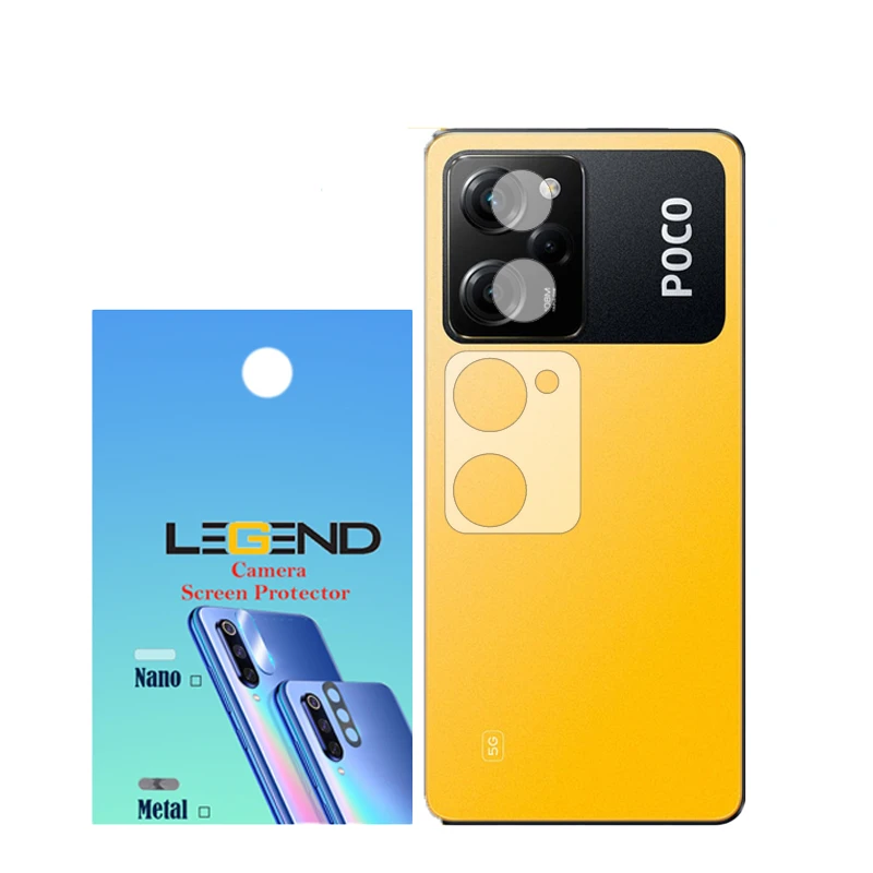 محافظ لنز دوربین لجند مدل نانوگلس مناسب برای گوشی موبایل شیائومی Poco X5 Pro