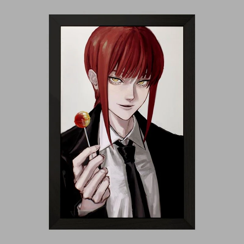 تابلو خندالو مدل ماکیما انیمه مرد اره ای Chainsaw Man  کد 17864