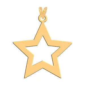 آویز گردنبند طلا 18 عیار زنانه فرشته مدل ستاره WNL-000140