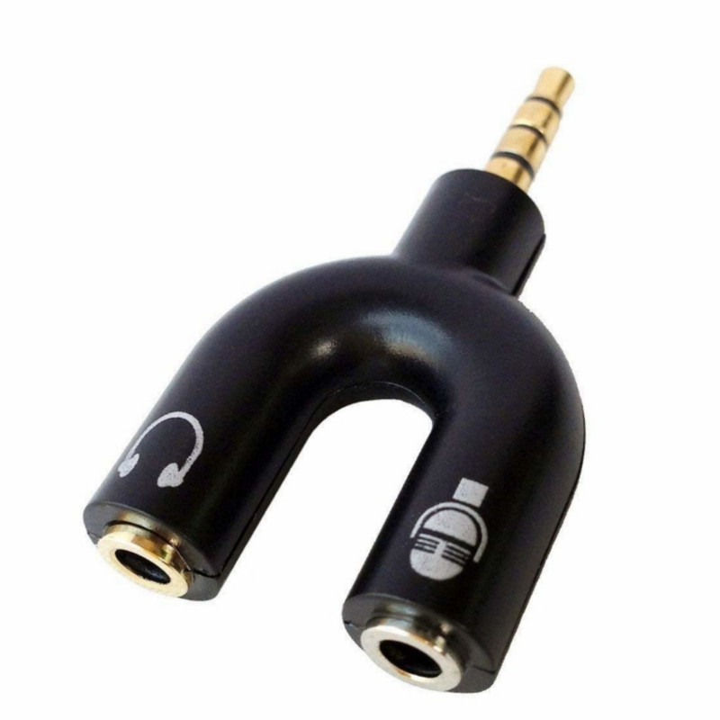 تبدیل 1 به 2 RCA جک 3.5 میلی متری مدل یو 3