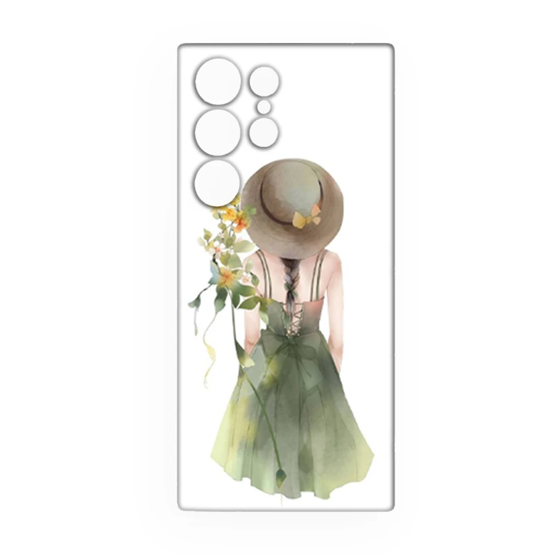 کاور طرح دخترانه کد 79 مناسب برای گوشی موبایل سامسونگ Galaxy S21 Ultra