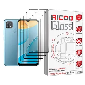 Ricoo Glass MIX004 Screen Protector For Oppo A15 Pack Of 4