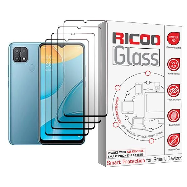 محافظ صفحه نمایش ریکو مدل Glass MIX004 مناسب برای گوشی موبایل اوپو A15 بسته چهار عددی