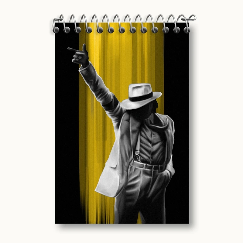 دفتر یادداشت 50 برگ خندالو مدل مایکل جکسون (Michael Jackson) کد F768