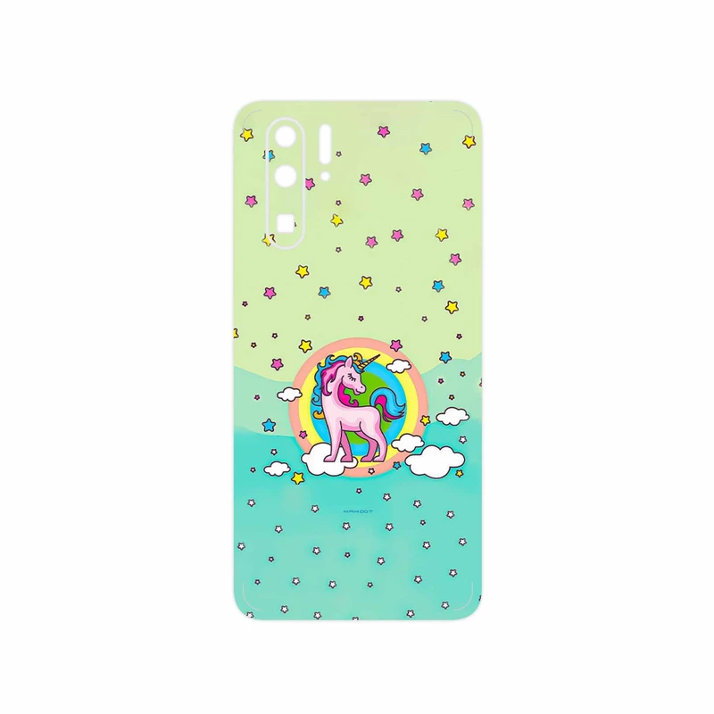 برچسب پوششی ماهوت مدل Rainbow unicorn adventure مناسب برای گوشی موبایل هوآوی P30 Pro