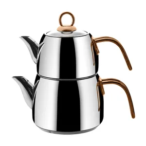ست کتری و قوری امسان مدل Teatanyum گنجایش کتری 1.8 لیتر گنجایش قوری 1 لیتر