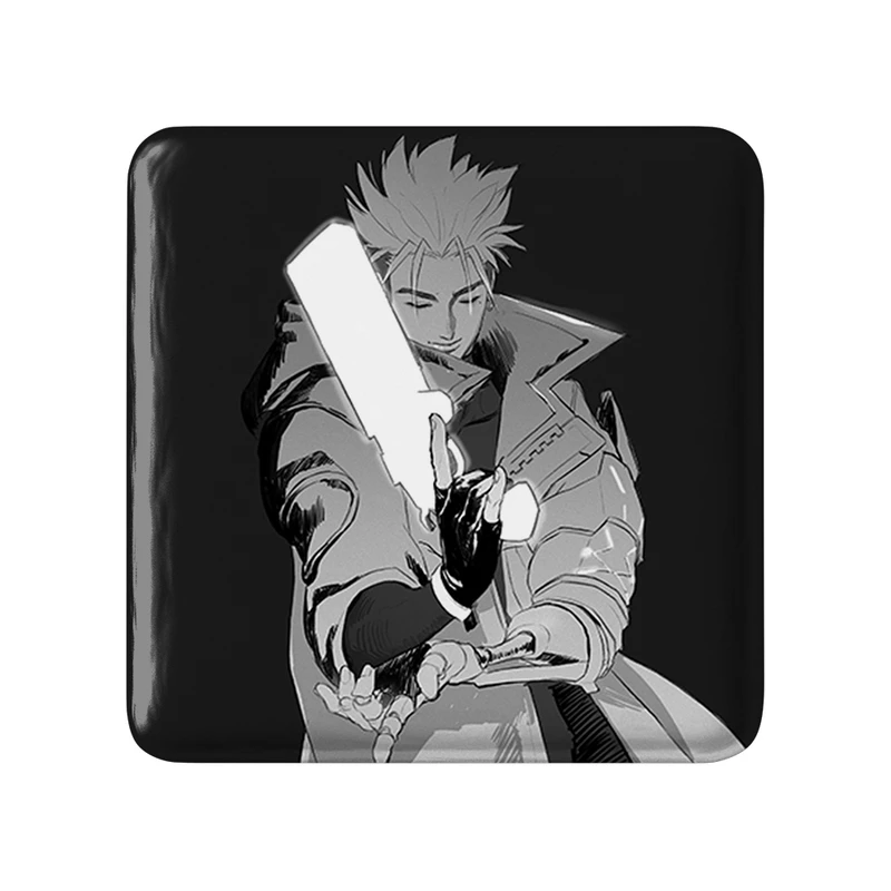 مگنت خندالو طرح وش انیمه تریگان (Trigun) مدل مربعی کد 36231