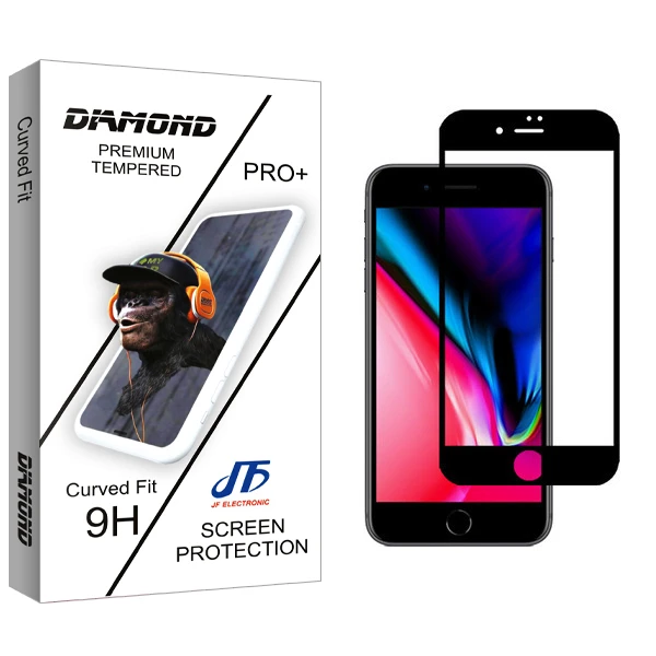 محافظ صفحه نمایش جی اف مدل Diamond glass مناسب برای گوشی موبایل اپل iPhone 8 Plus
