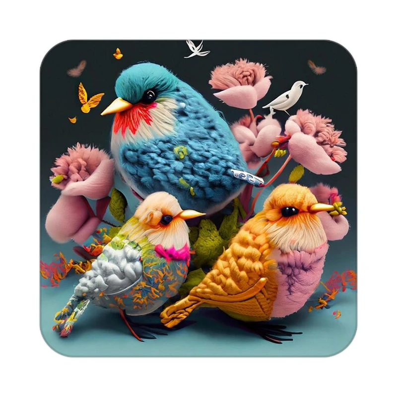 زیر لیوانی کاکتی طرح حیوانات رنگی مدل mp27088