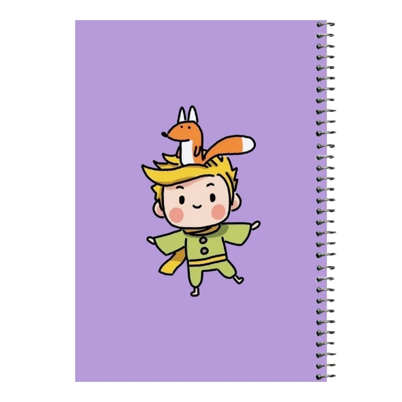 دفتر مشق 80 برگ اس جی مدل شازده کوچولو و روباه   