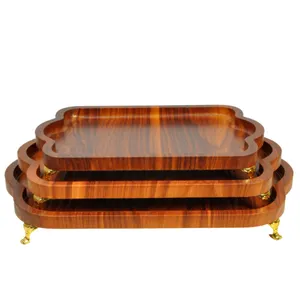 سینی بدون دسته مدل صدف مجموعه 3 عددی