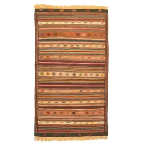 گلیم دستباف دو متری مدل خراسان کد 261042 