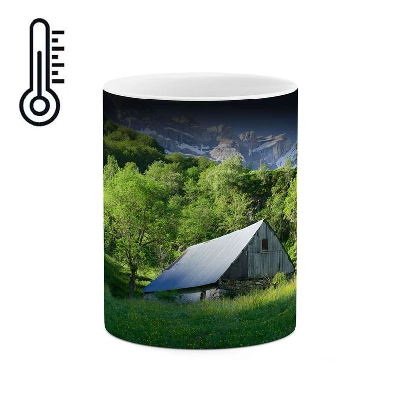 ماگ حرارتی کاکتی مدل خانه ای در جنگل کد mgh11278