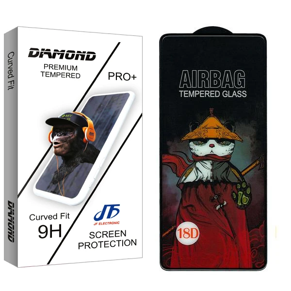محافظ صفحه نمایش جی اف مدل Diamond Air Bag مناسب برای گوشی موبایل شیائومی Redmi Note 12 Pro 4G
