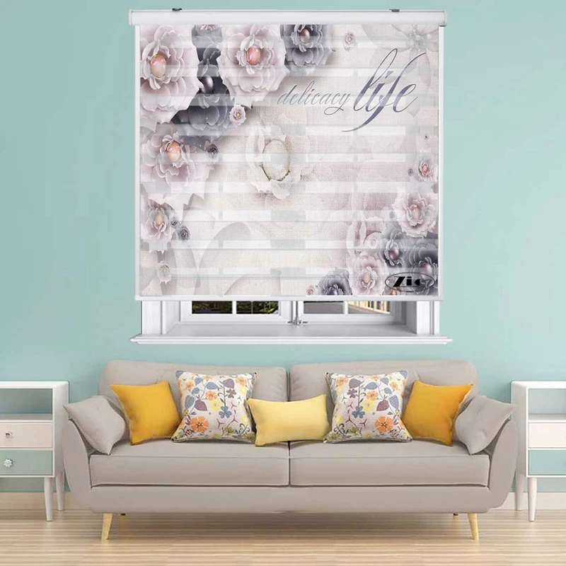 پرده زبرا زیو کد 3D1501 سایز 150X150 سانتی متر