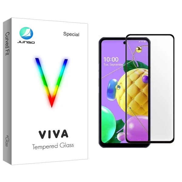 محافظ صفحه نمایش شیشه ای جانبو مدل Viva مناسب برای گوشی موبایل ال جی Q52