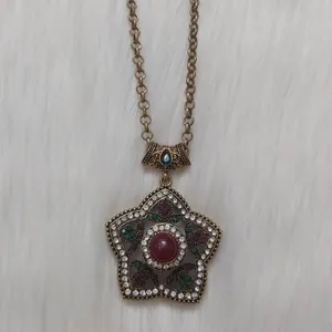 گردنبند زنانه مدل عثمانی طرح گل کد tradi110