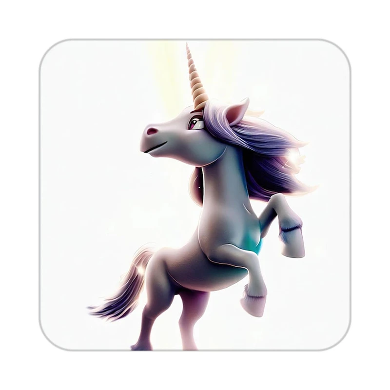 زیر لیوانی کاکتی طرح اسب تک شاخ و یونیکورن مدل mp29877