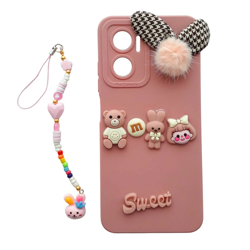 کاور مدل Sweet طرح تدی کد A9899 مناسب برای گوشی موبایل شیائومی Redmi Note 11E به همراه بند آویز