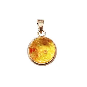 آویز گردنبند زنانه مدل ماه کریستال دار کد 231