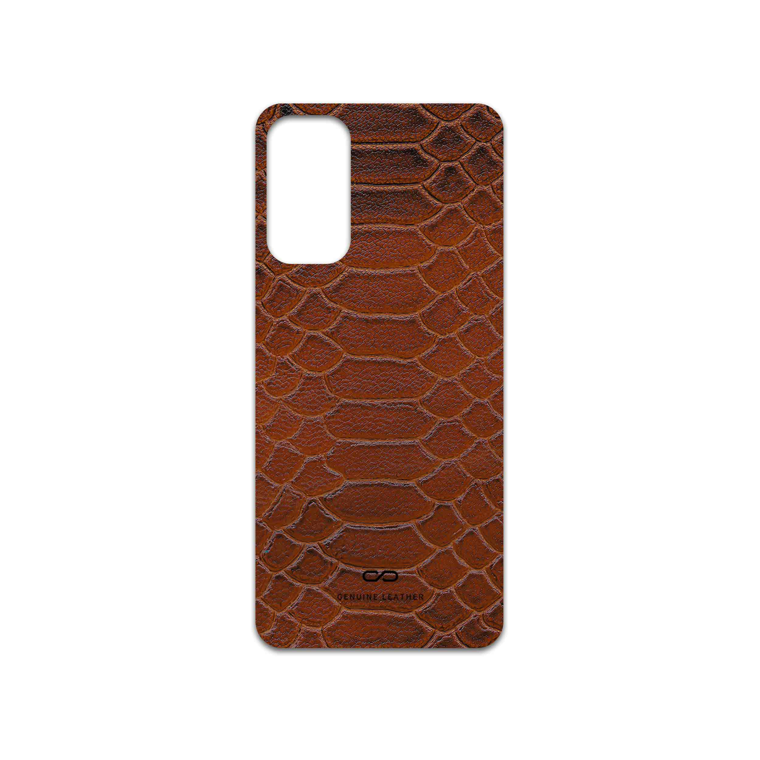 برچسب پوششی ماهوت مدل Brown-Snake-Leather مناسب برای گوشی موبایل سامسونگ Galaxy M23