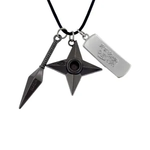 گردنبند مردانه برانت طرح کونای و سربند ناروتو