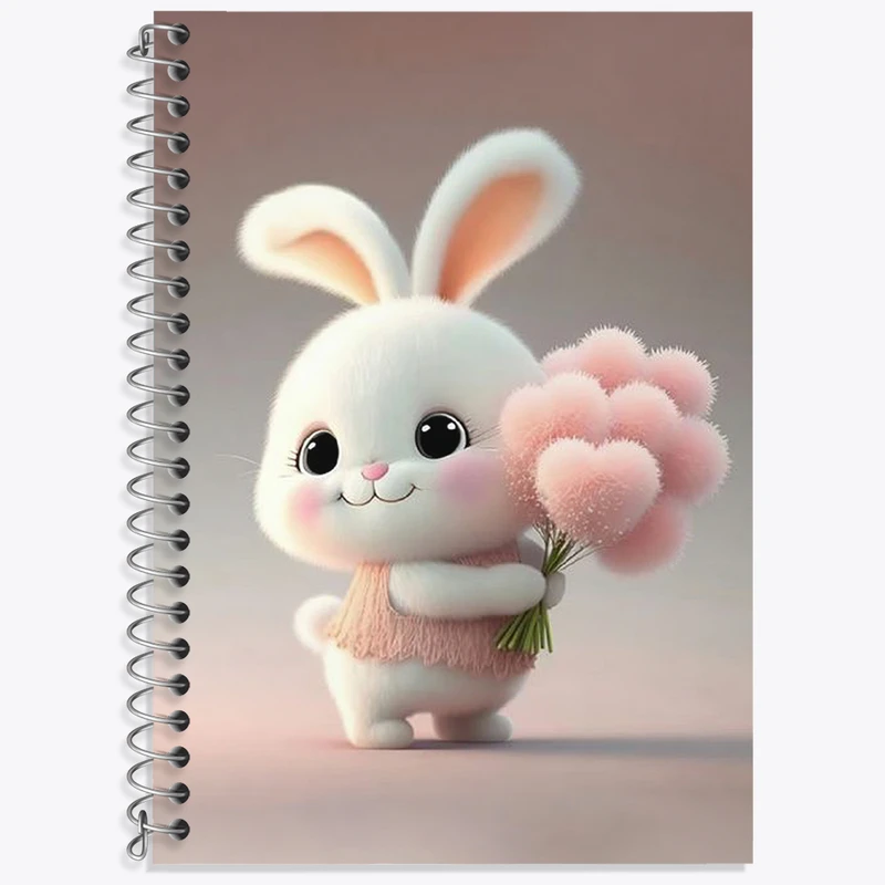 دفتر نت موسیقی 50 برگ خندالو طرح خرگوش کیوت کد N1789