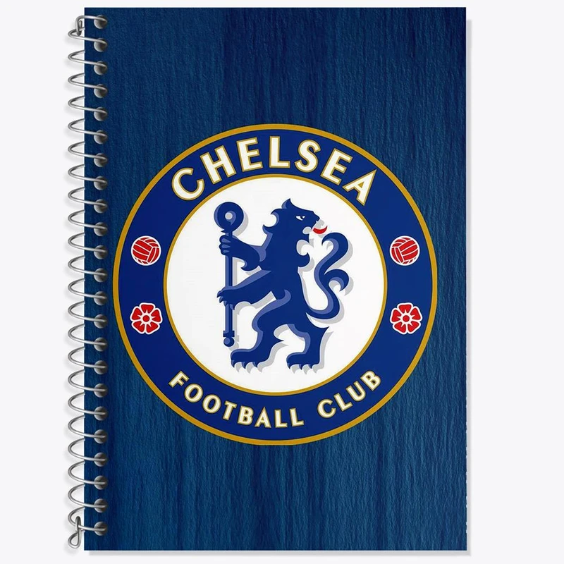 دفتر زبان 50 برگ خندالو مدل سه خط طرح باشگاه چلسی کد 26537