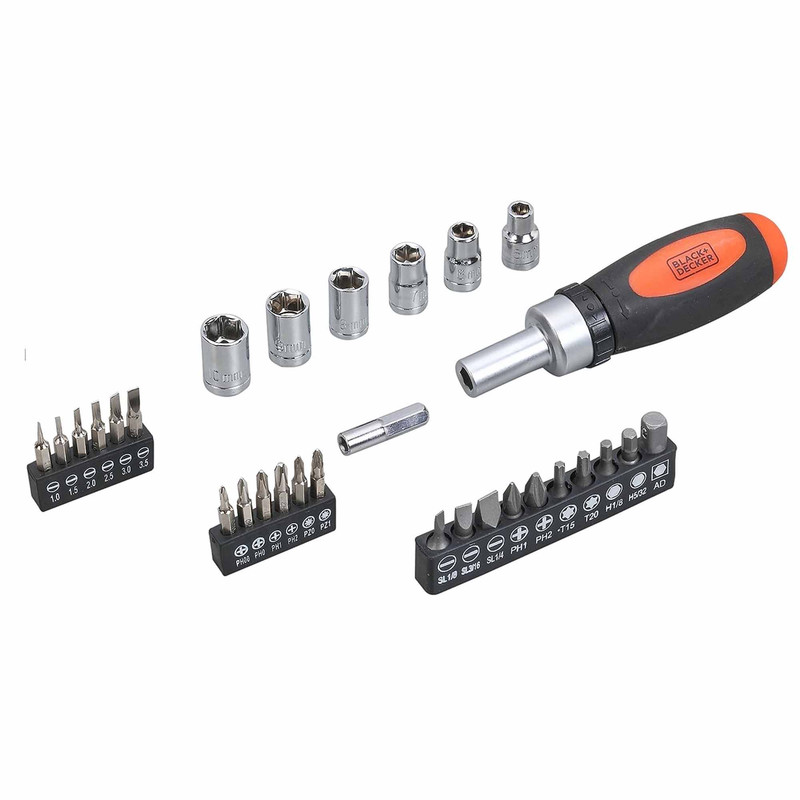 مجموعه ابزار دستی 108 عددی بلک اند دکر مدل BMT108C