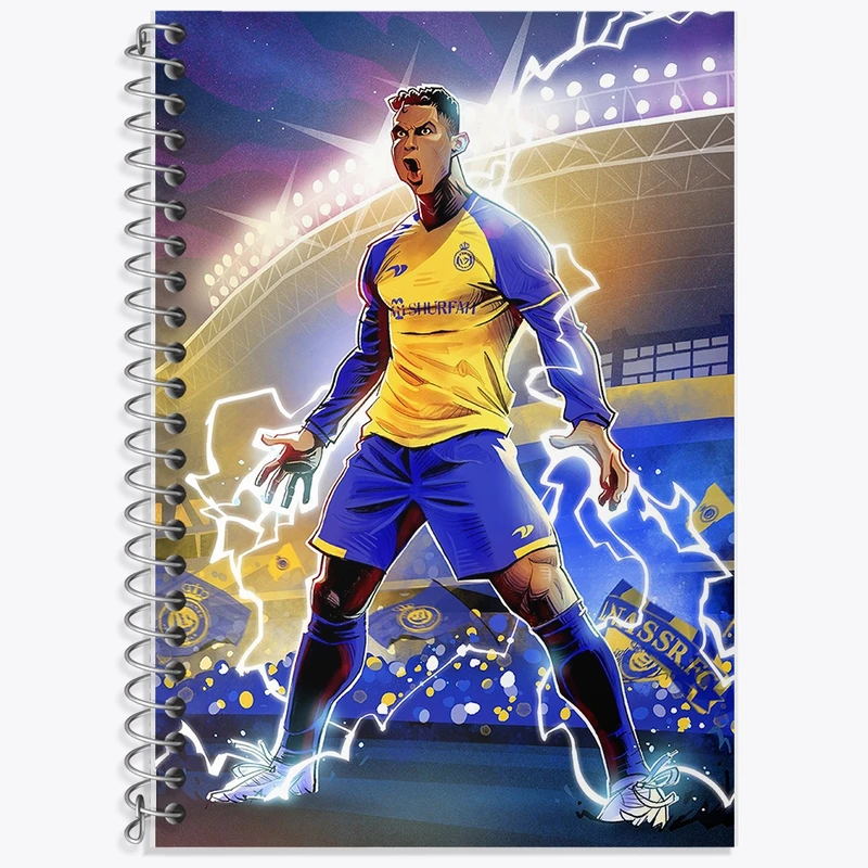 دفتر لغت 50 برگ خندالو طرح کریستیانو رونالدو کد F301