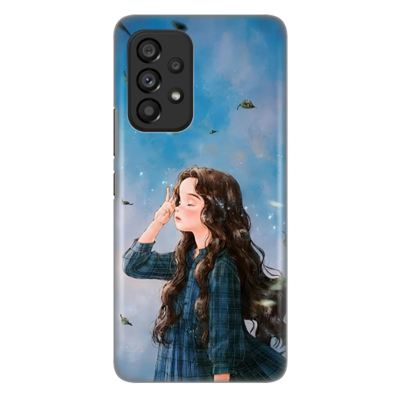 کاور طرح دختر و باد کد DIMO-037 مناسب برای گوشی موبایل سامسونگ Galaxy A73 5G / Galaxy A73 