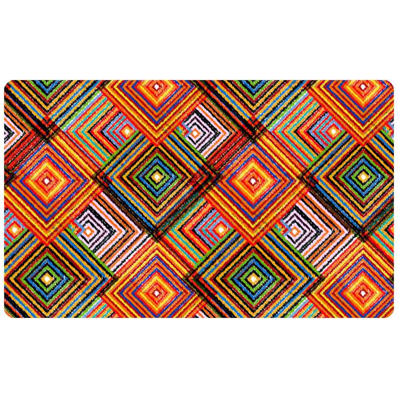 پادری طرح گلیم رنگی 2 مدل 3305 سایز 76x46 سانتی متر