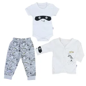 ست 3 تکه لباس نوزادی مدل cab342p