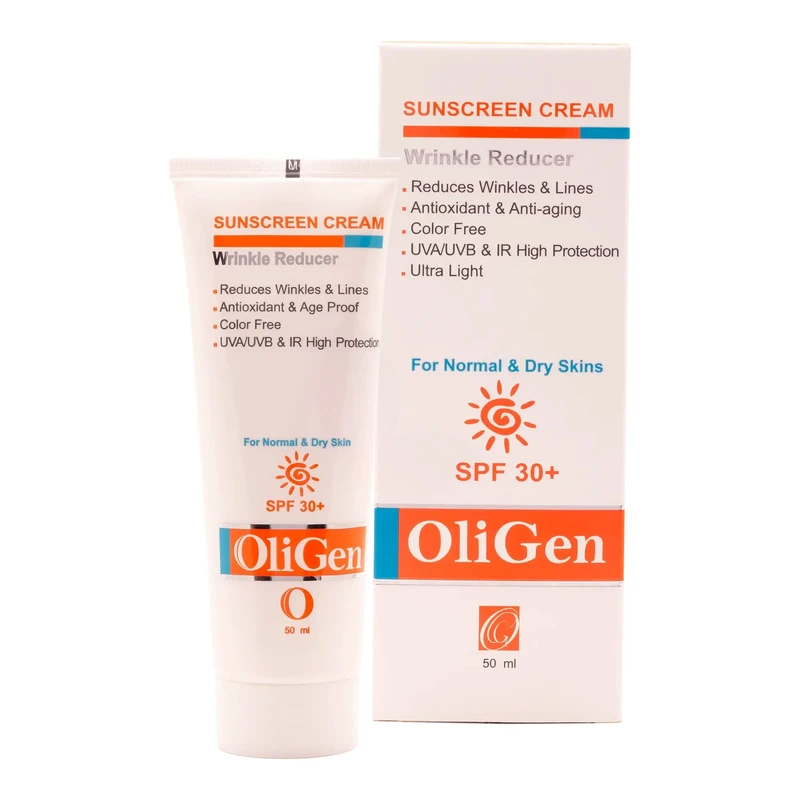کرم ضد آفتاب بی رنگ الی ژن spf30 مدل 01 مناسب پوست های خشک و معمولی حجم 50 میلی لیتر