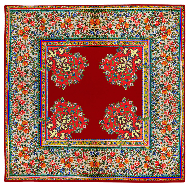 رومیزی طرح گل ریز کد 9987
