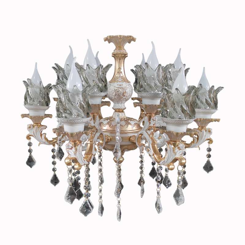 لوستر  12 شعله  سپاهان سقف آرا مدل پارمیس کد 6MC118