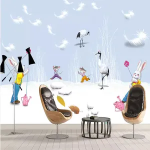 پوستر دیواری اتاق کودک مدل زمستان خرگوش DVRF1607