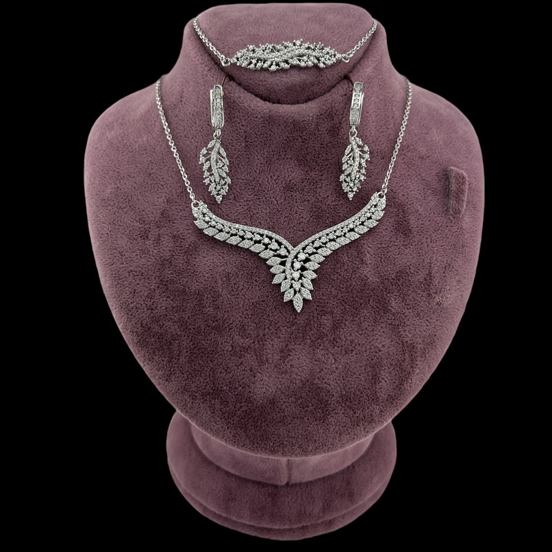 نیم ست نقره زنانه مدل ونوس