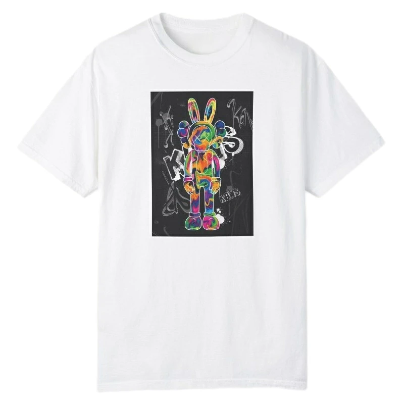 تی‌شرت آستین کوتاه پسرانه مدل  kaws رنگ سفید